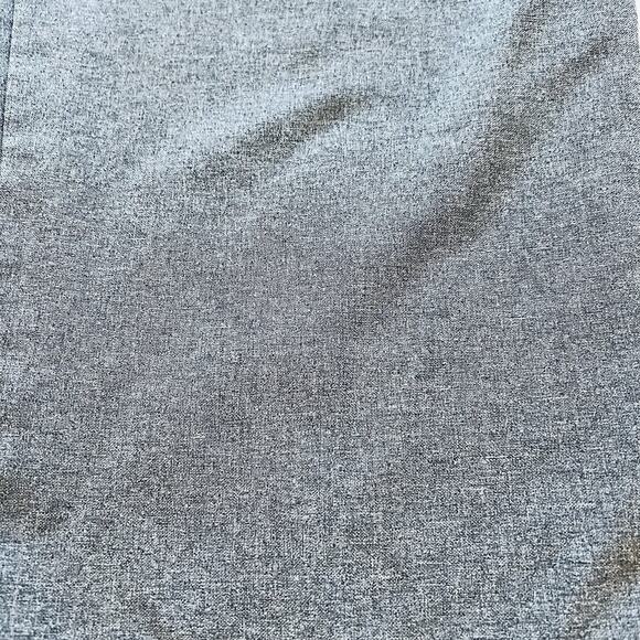 Allison Daley Women's Petite 12P Elastic Waist Heather Grey Flat Front Pant - Picture 2 of 5